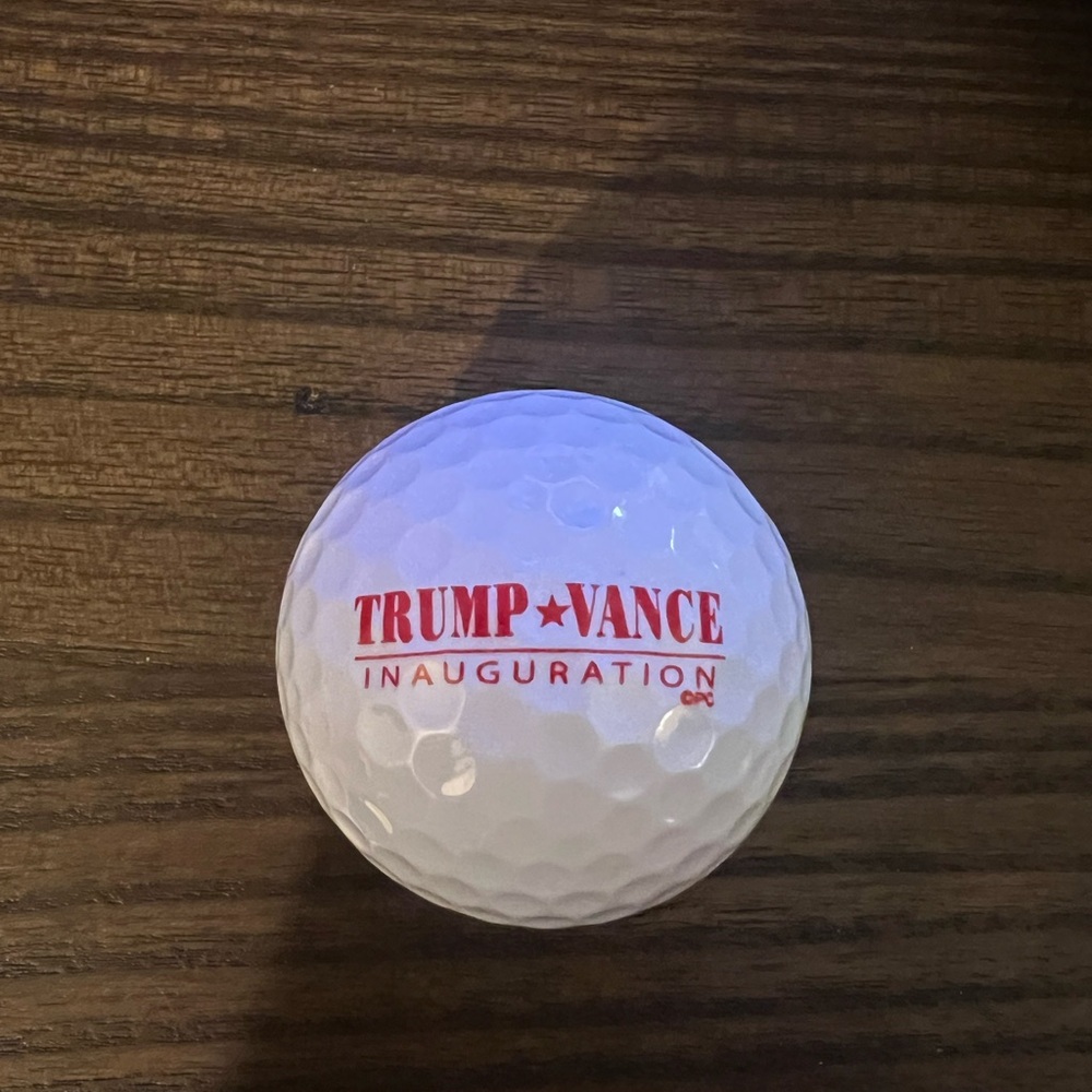 Trump & Vance golf ball